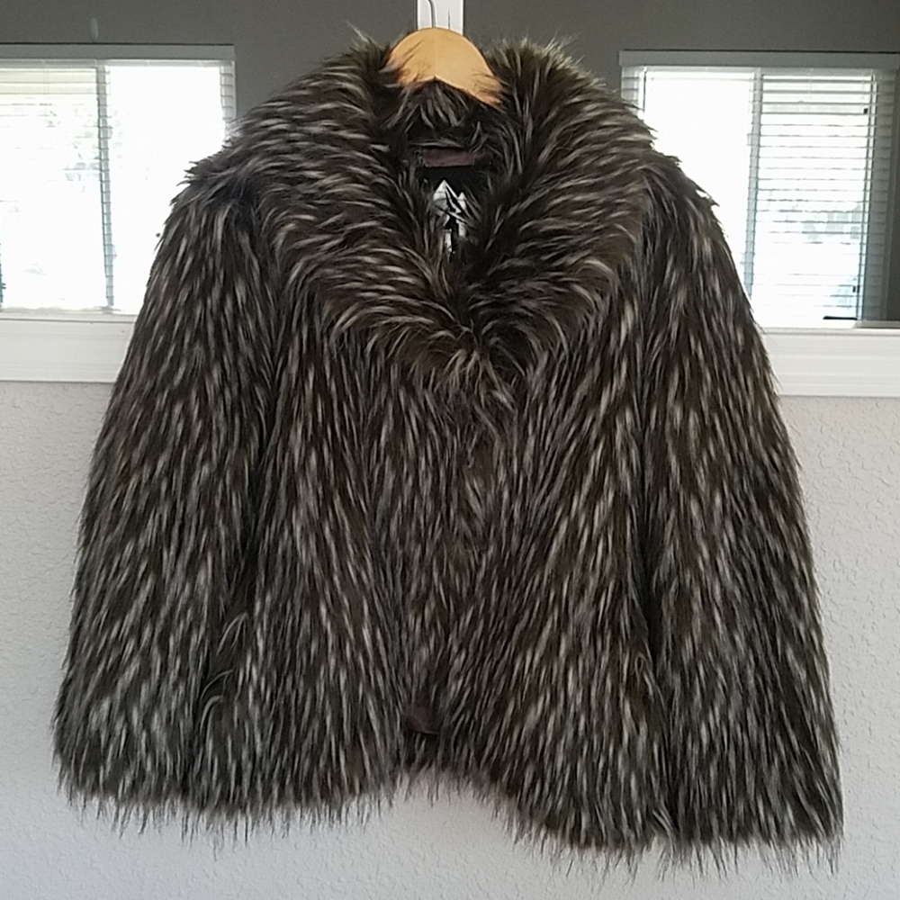 Faux Fur Jacket Sz. Women's Large